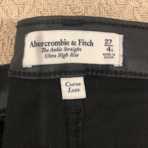 BRAND NEW Abercrombie Leather Straight Pants - Picture 2 of 4